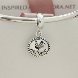 Pandora Key West FL Chick Exclusive Dangle Charm S925 Silver Pendant with box